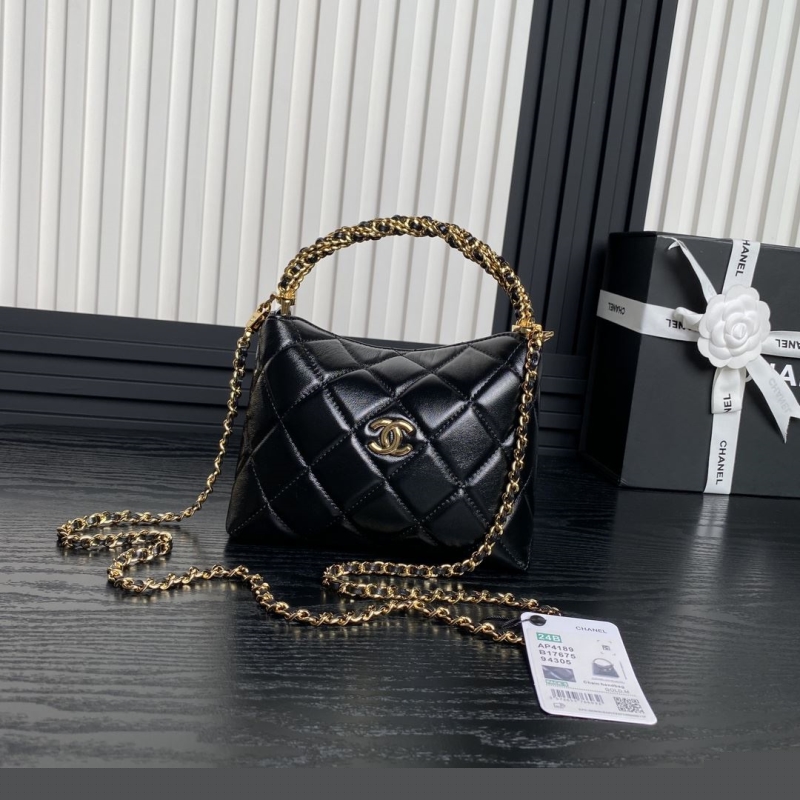 Ch*el top handle bags